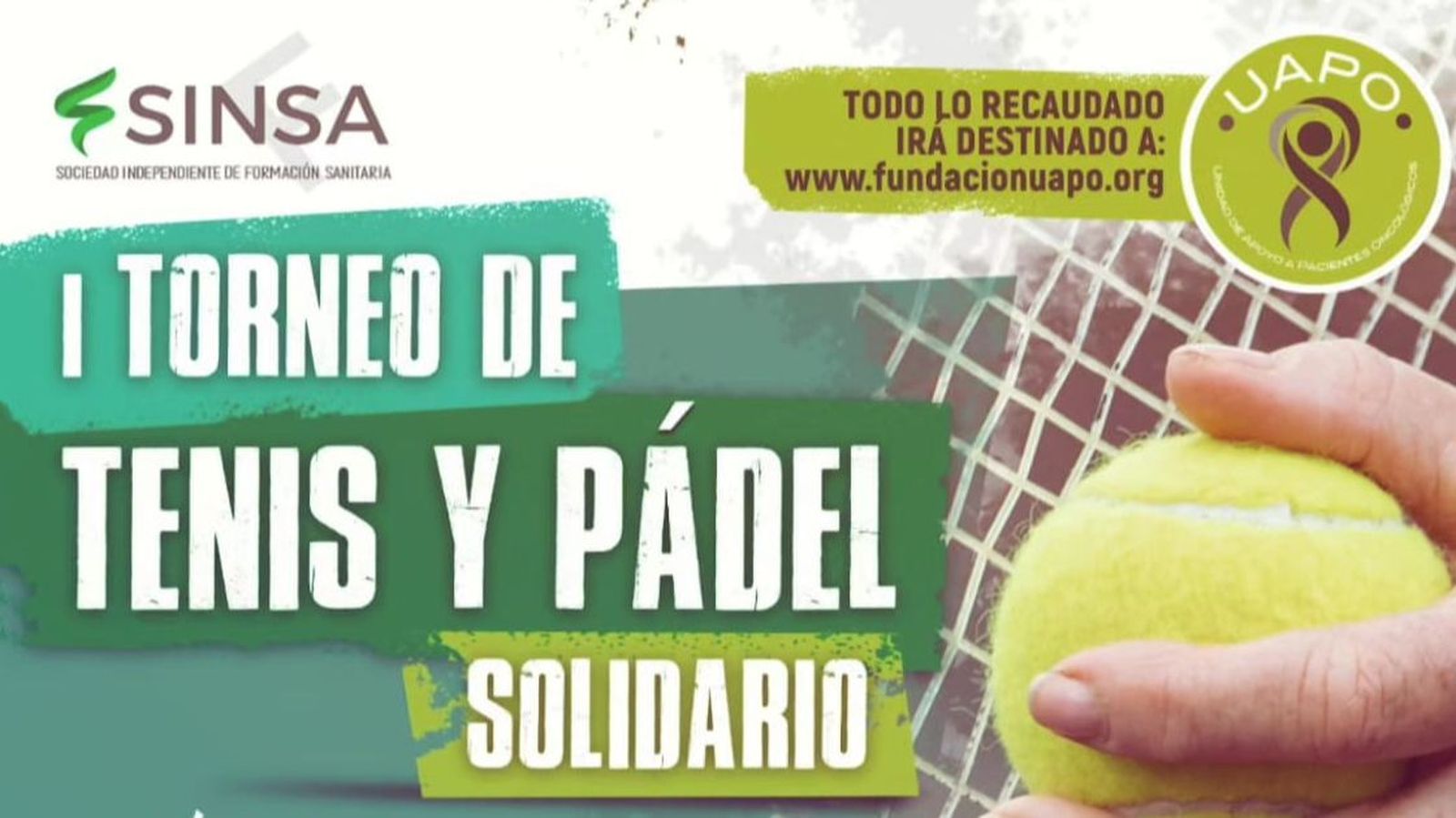 El I Torneo Solidario de Tenis y Padel de SINFSA ayudará a la Fundación UAPO a seguir apoyando a los enfermos oncológicos.