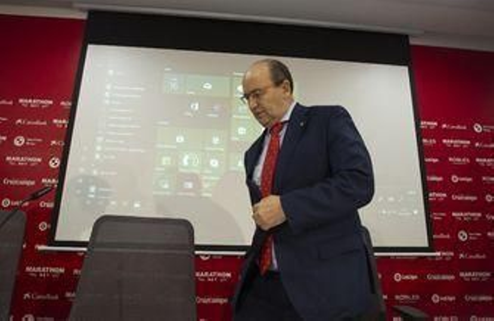 José Castro, durante un acto institucional del Sevilla.