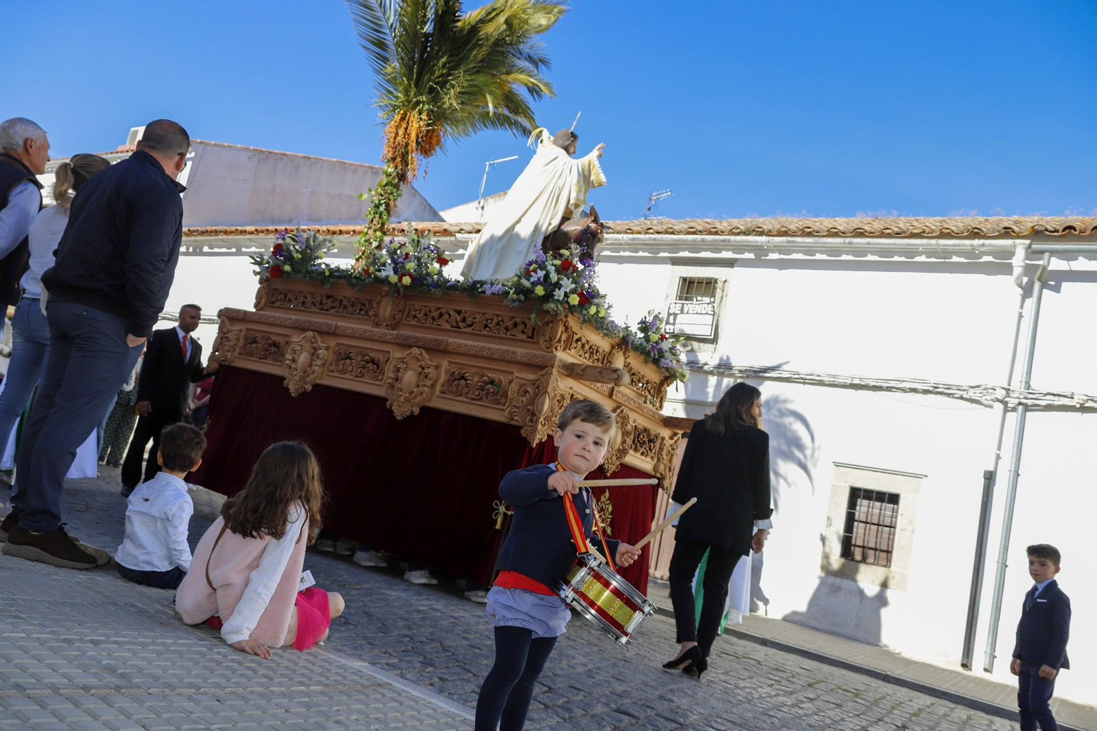 La procesión de la Borriquita en Villanueva de Córdoba, en imágenes