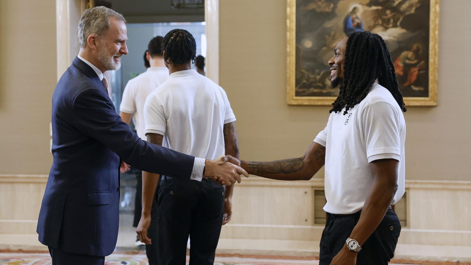 La recepción del Rey Felipe VI al Unicaja, en fotos