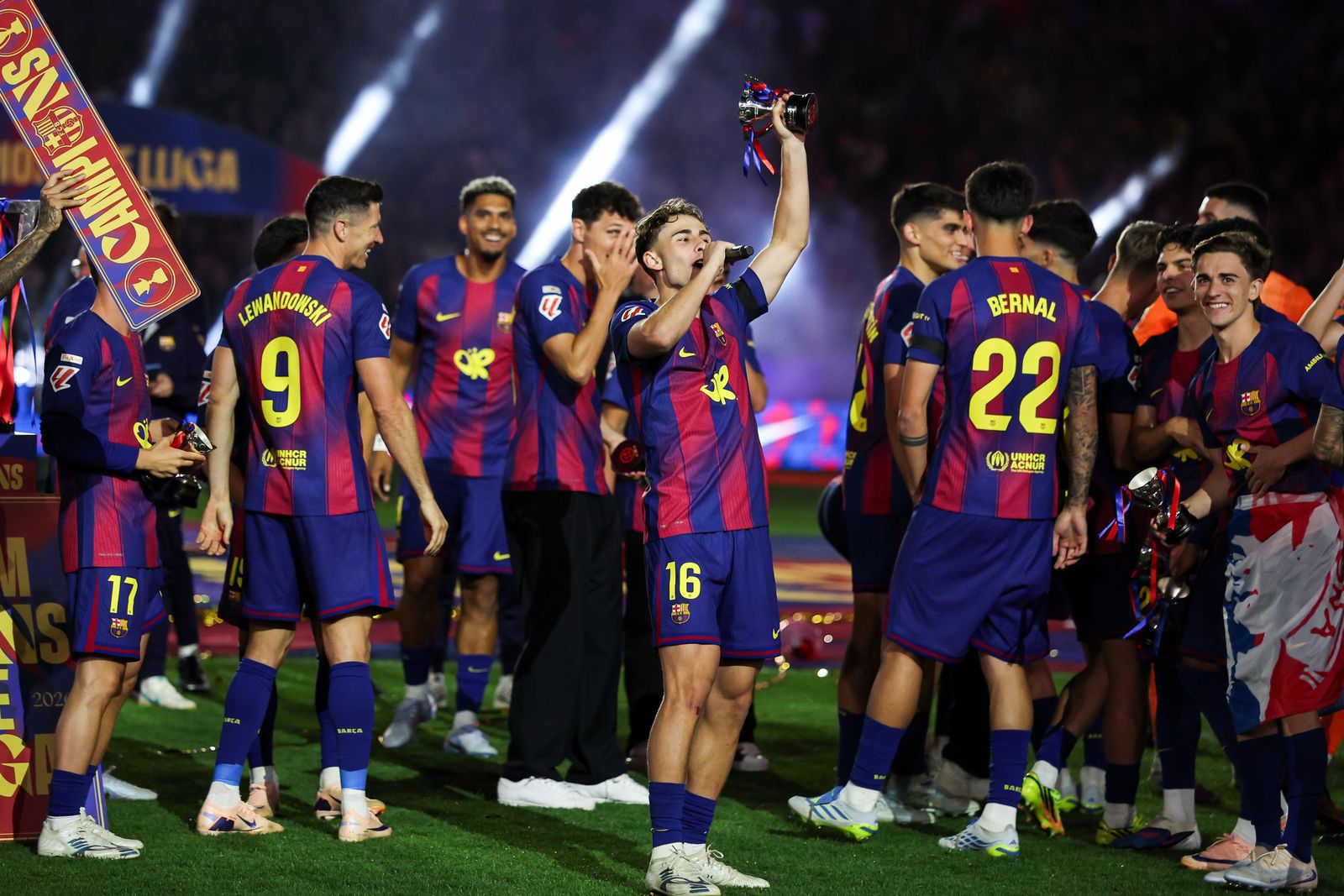 Las fotos de la celebración del título de Liga del Barcelona