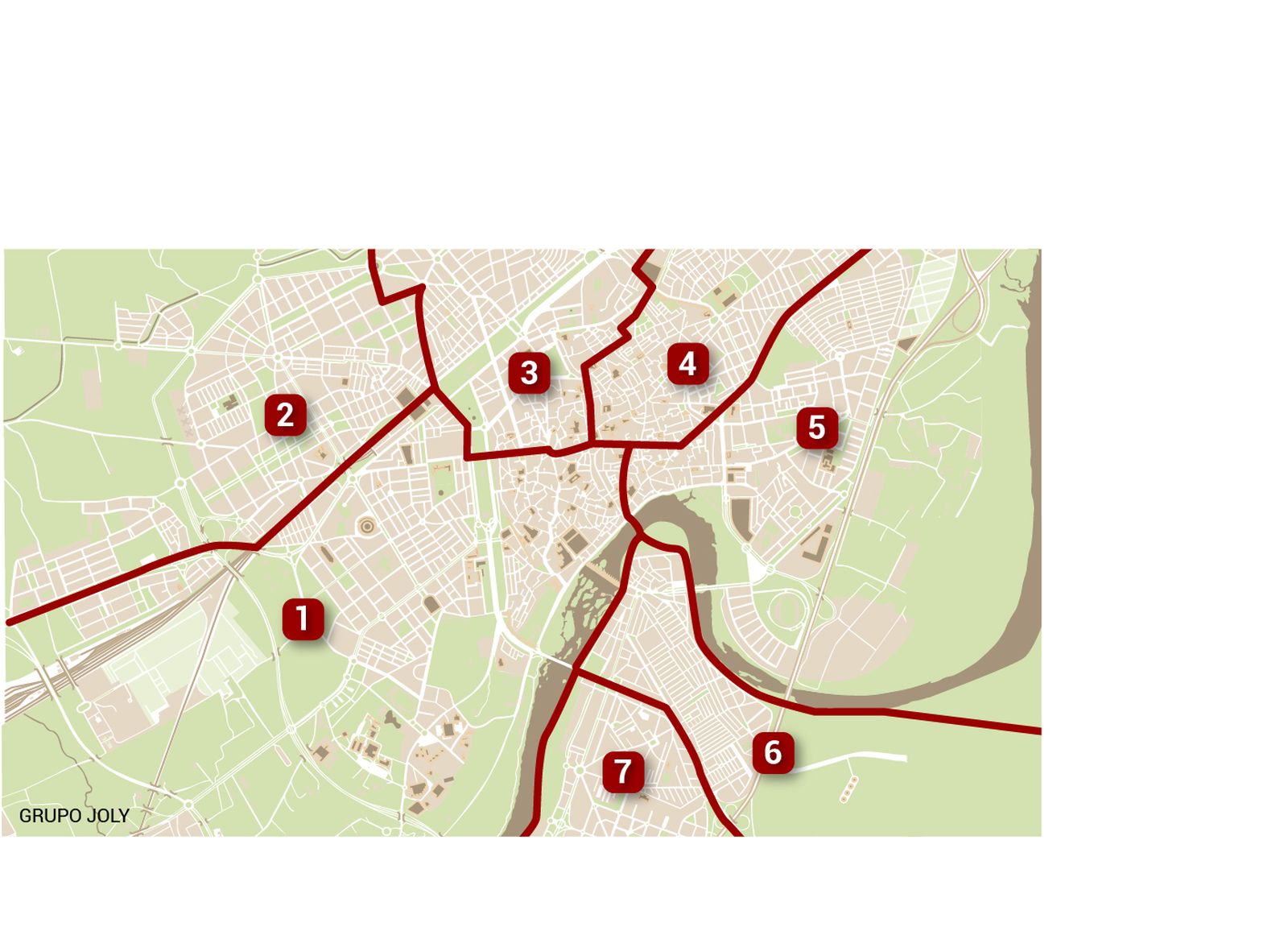 Zonas escolarización colegios Córdoba