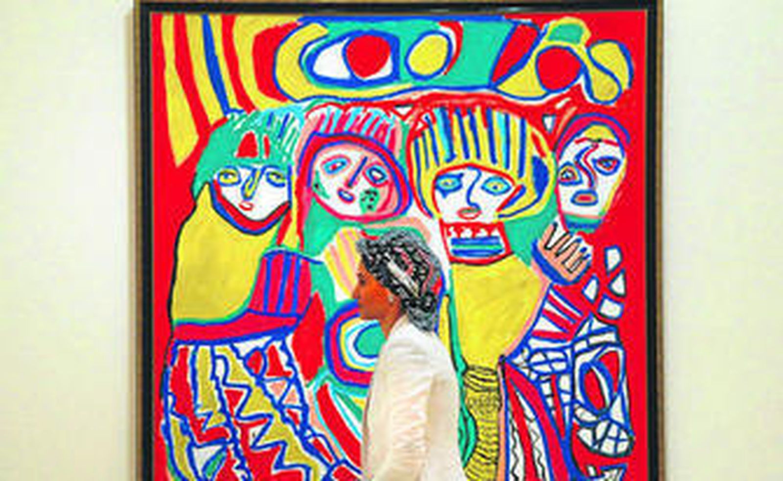 La obra 'Mi pueblo, Chatouka 1990', de Chaibïa Talal.