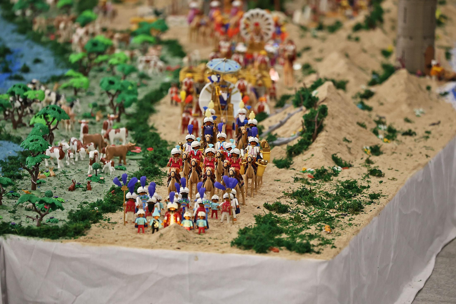 Imágenes del Belén de Playmobil más grande del mundo dedicado al Rocío