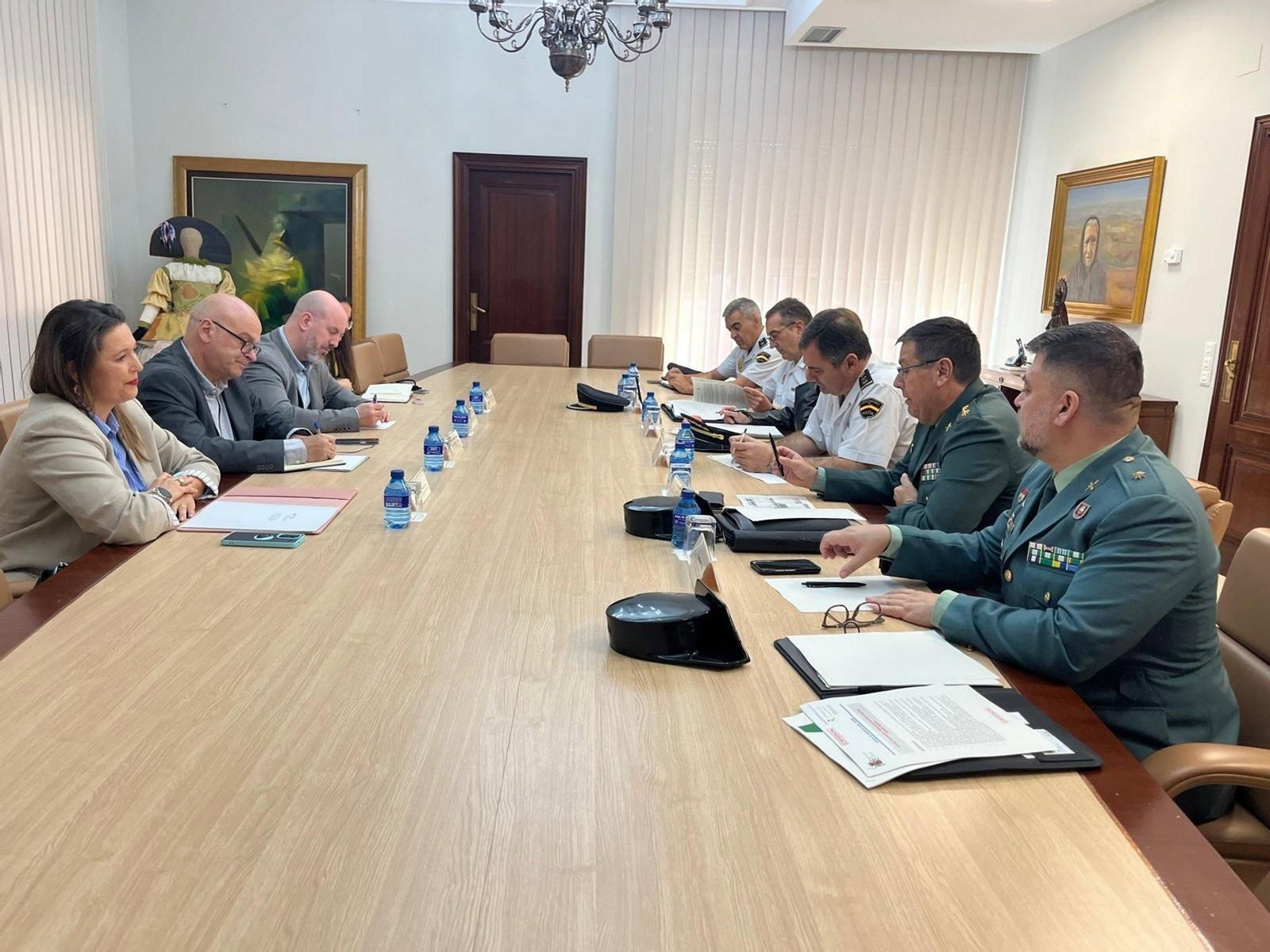 Reunión de coordinación del dispositivo de seguridad para la aceituna.