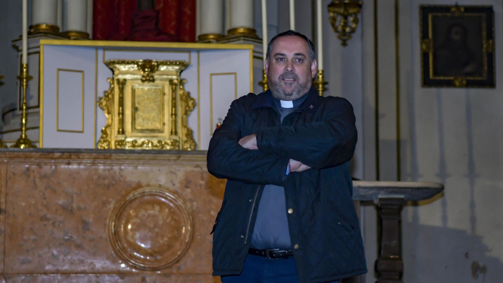 Durante un momento de la entrevista