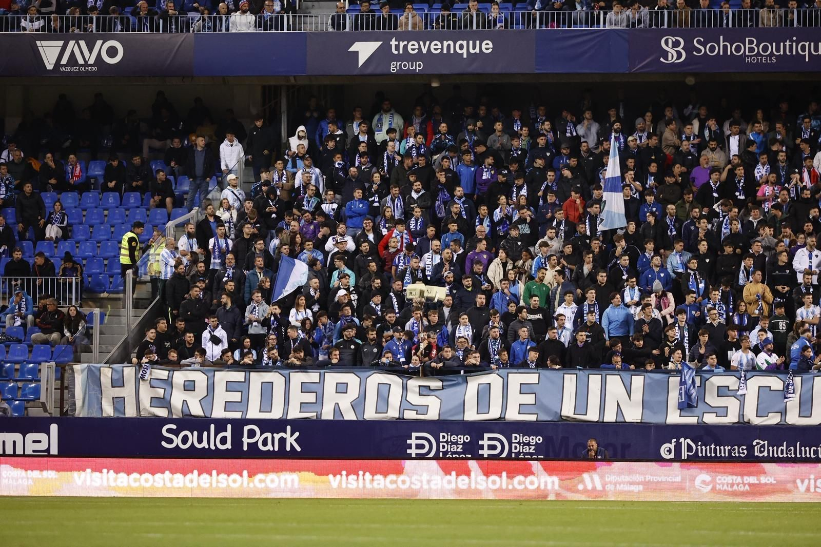 La Rosaleda en el Málaga CF-Mirandés