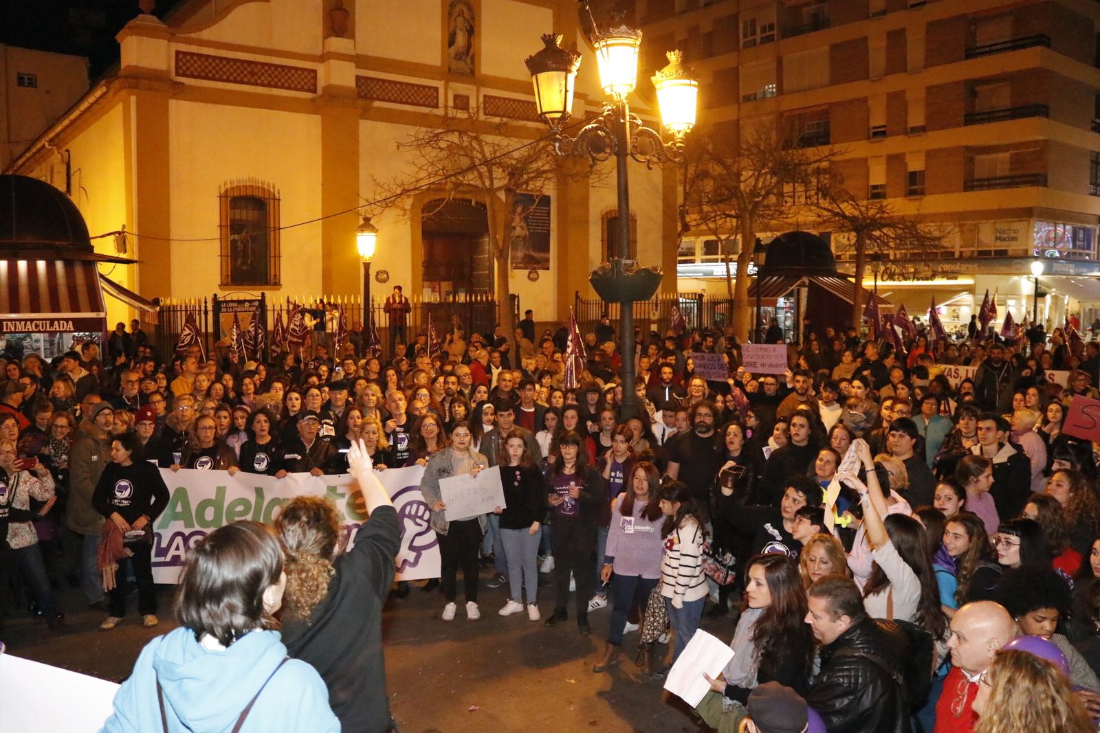 Imágenes de la manifestación por el Día de la Mujer en La Línea