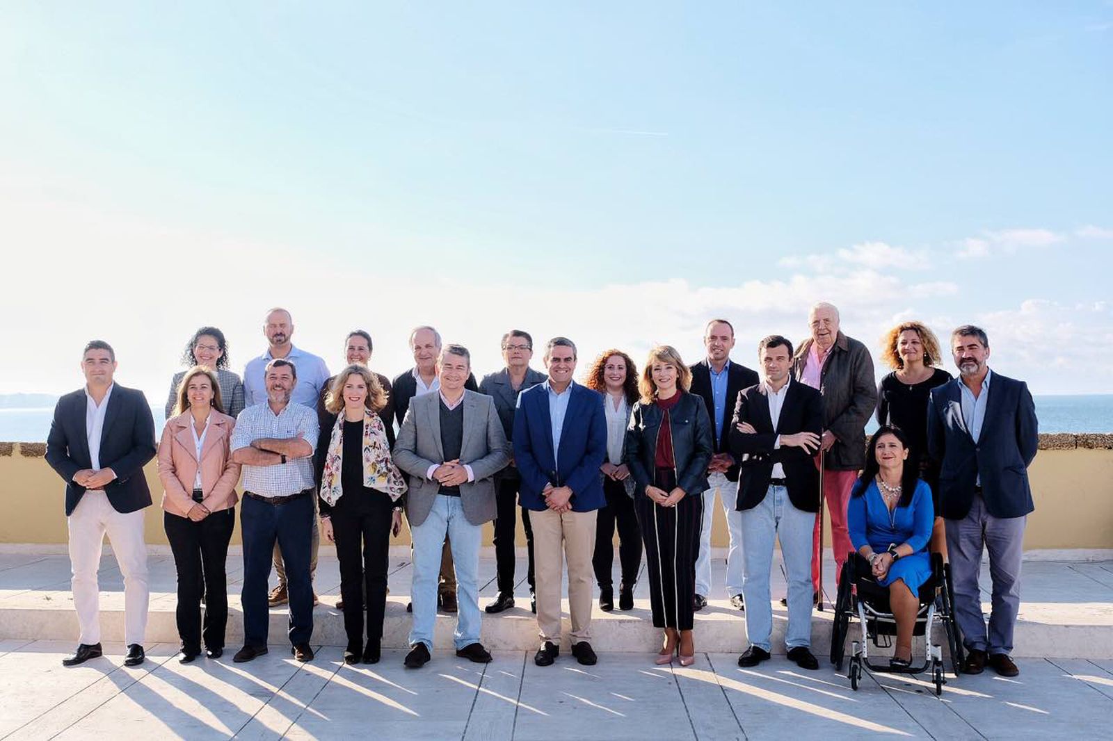 Los miembros de la candidatura del PP para las elecciones andaluzas.