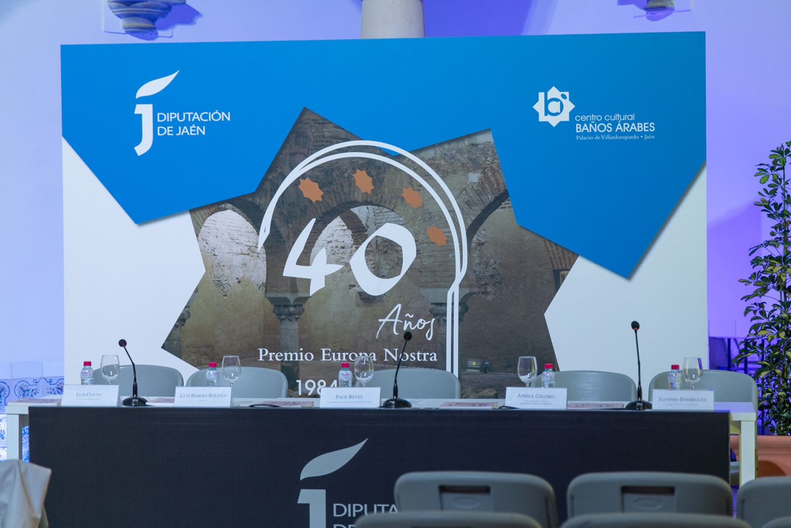 Homenaje a Luis Berges Roldán por el 40 aniversario de premio Europa Nostra a la restauración de los Baños Árabes de Jaén