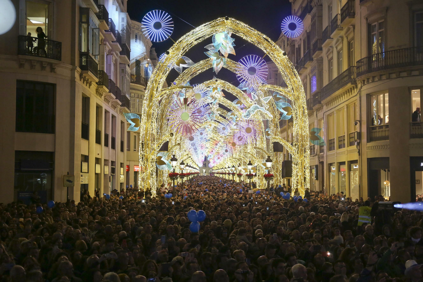 Las fotos de las luces de Navidad en Málaga Las fotos de las luces de Navidad en Málaga
