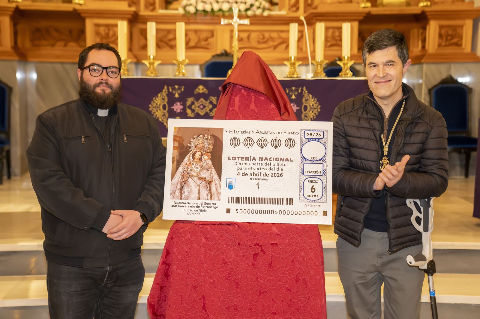 La Virgen del Socorro de Tíjola, en la Lotería Nacional.