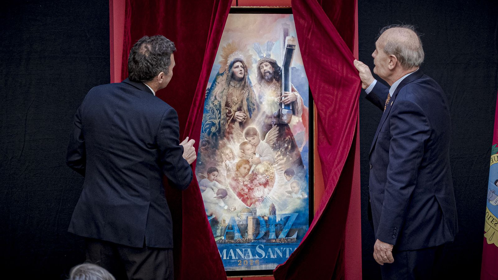 Las imágenes de la presentación del cartel y pregonero de la Semana Santa de Cádiz 2025