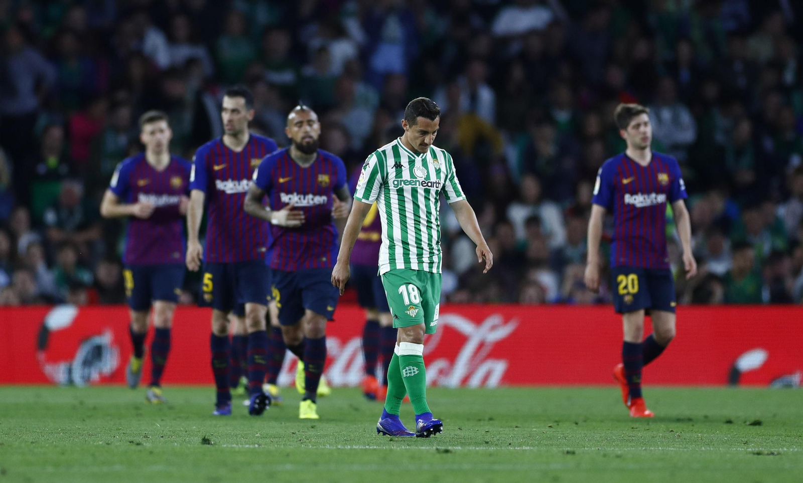 El Betis-Barcelona, en imágenes