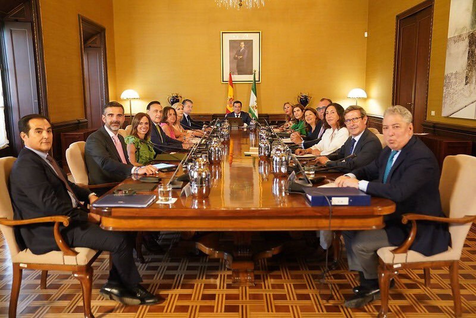 Un momento del Consejo de Gobierno de la Junta celebrado en Sevilla.