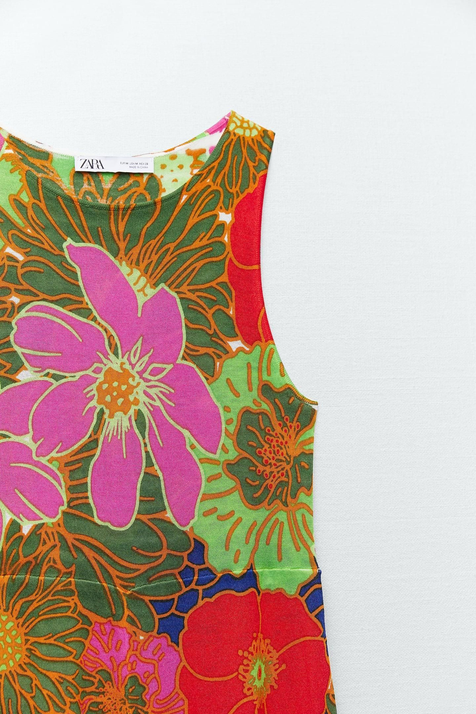 El vestido de flores de Zara.
