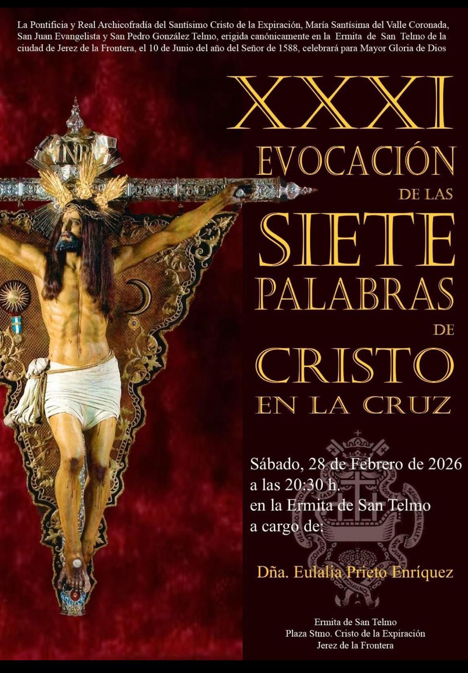 Cartel anunciador del acto.