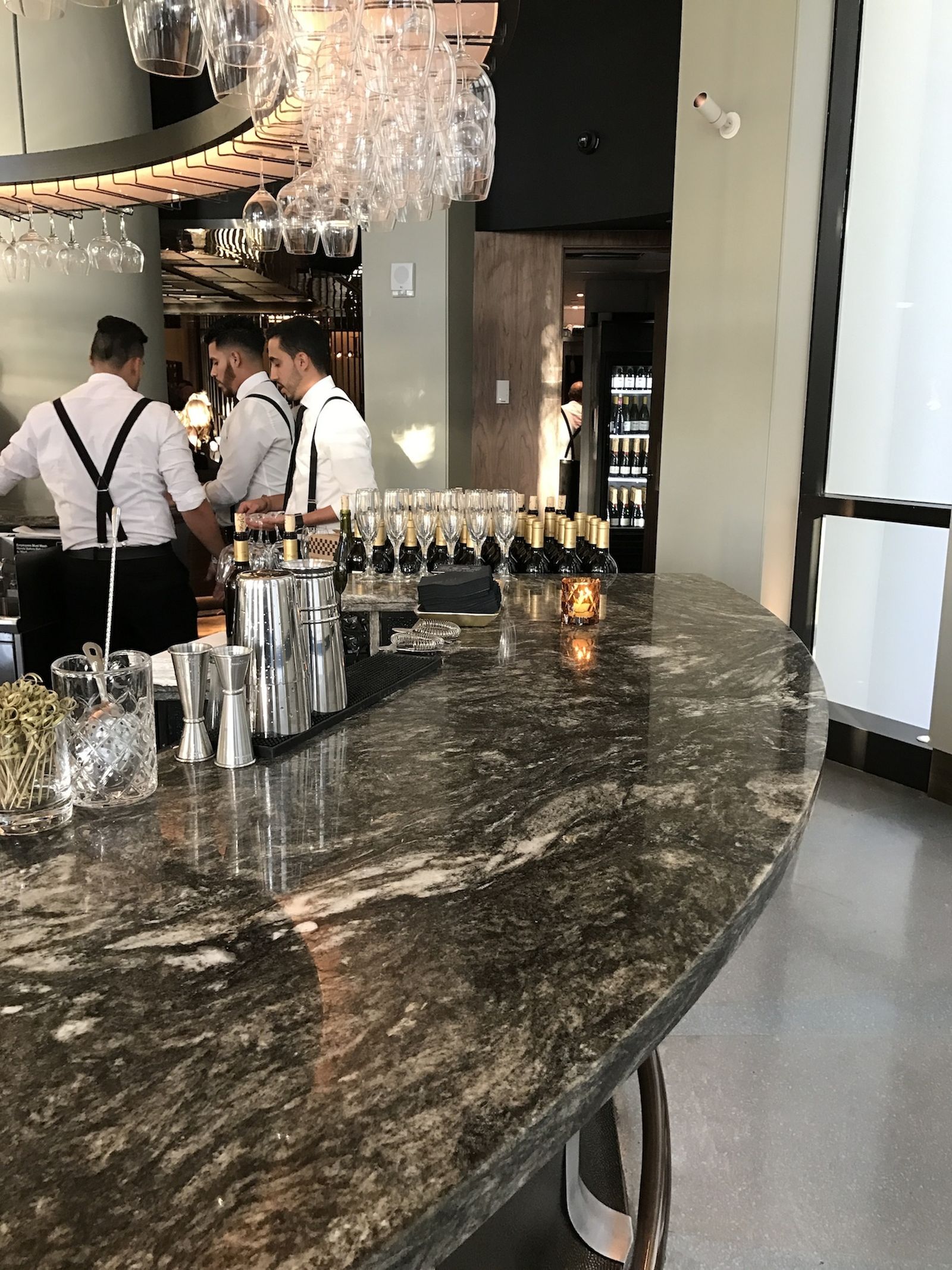 Los materiales de Cosentino luce espléndido en el restaurante