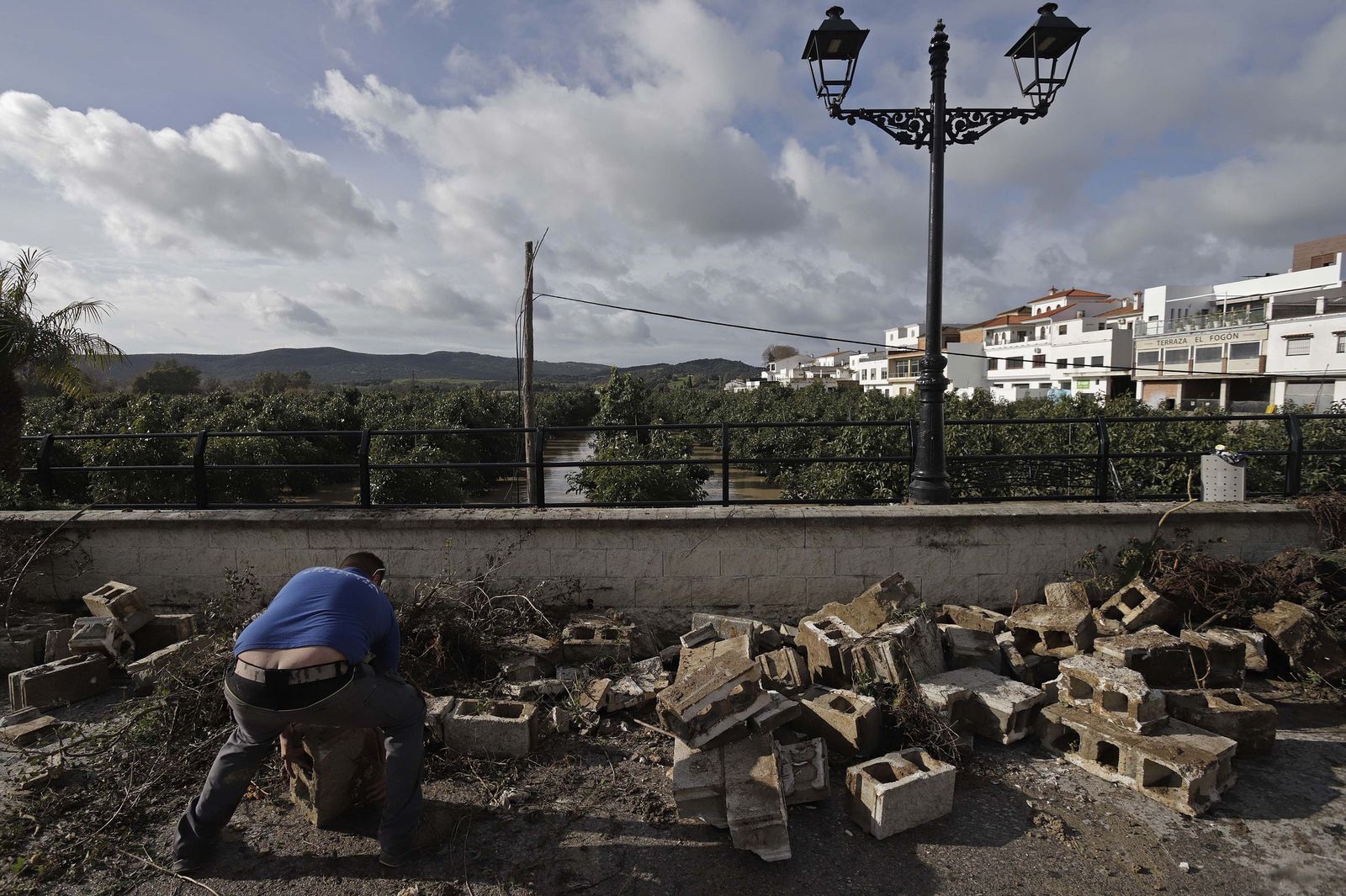 San Martín del Tesorillo después de la borrasca Marta, en imágenes