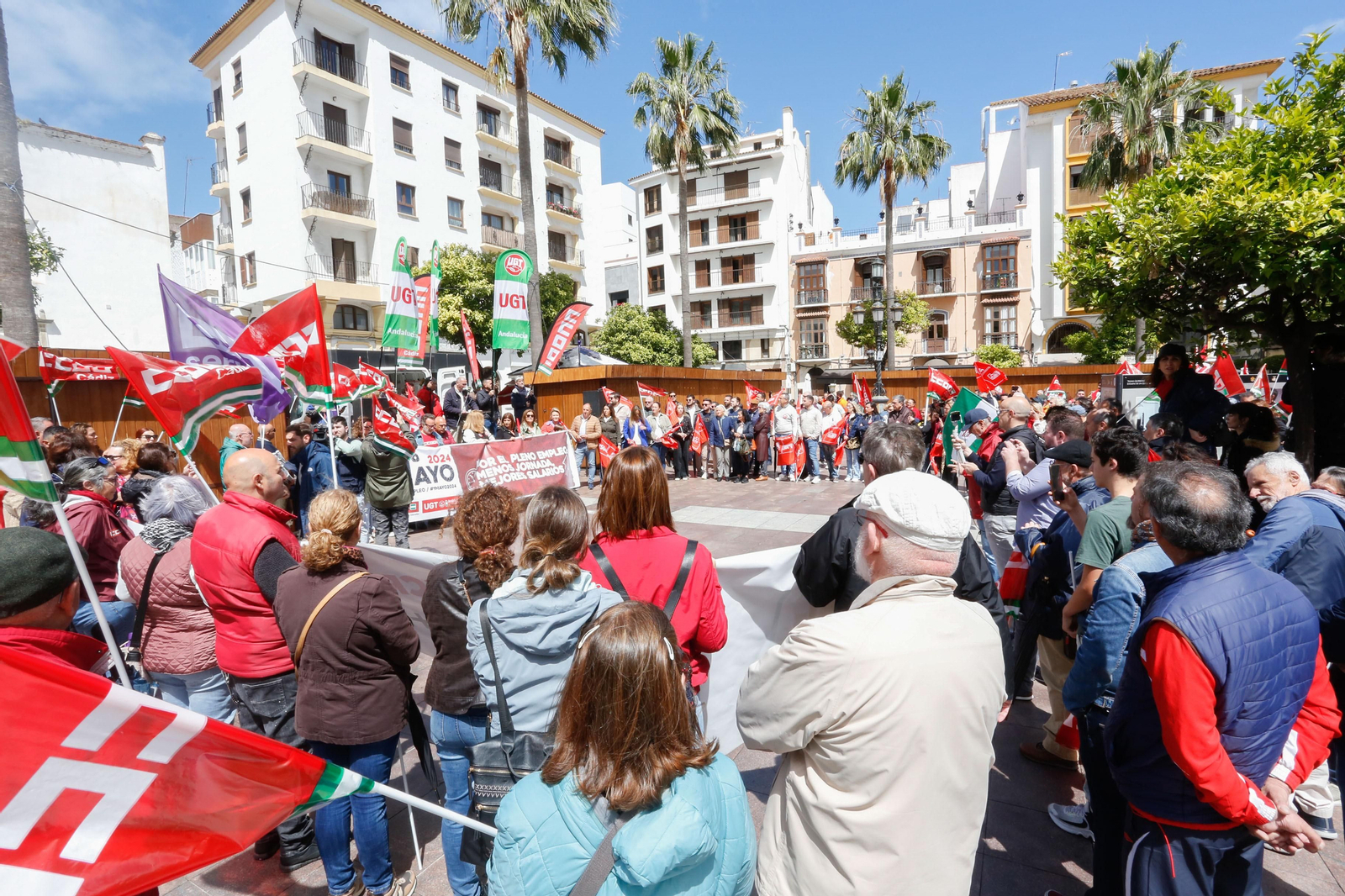Fotos de la manifestación del Primero de Mayo en Algeciras