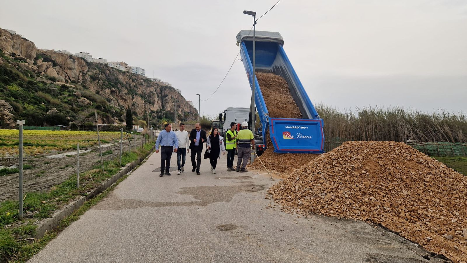 Han comenzado a ensanchar la vía