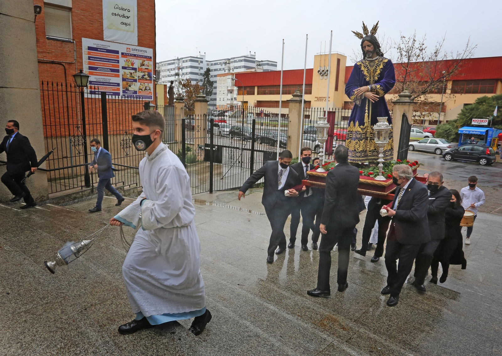 Imágenes de la vuelta del Señor de la Redención al Santuario de María Auxiliadora