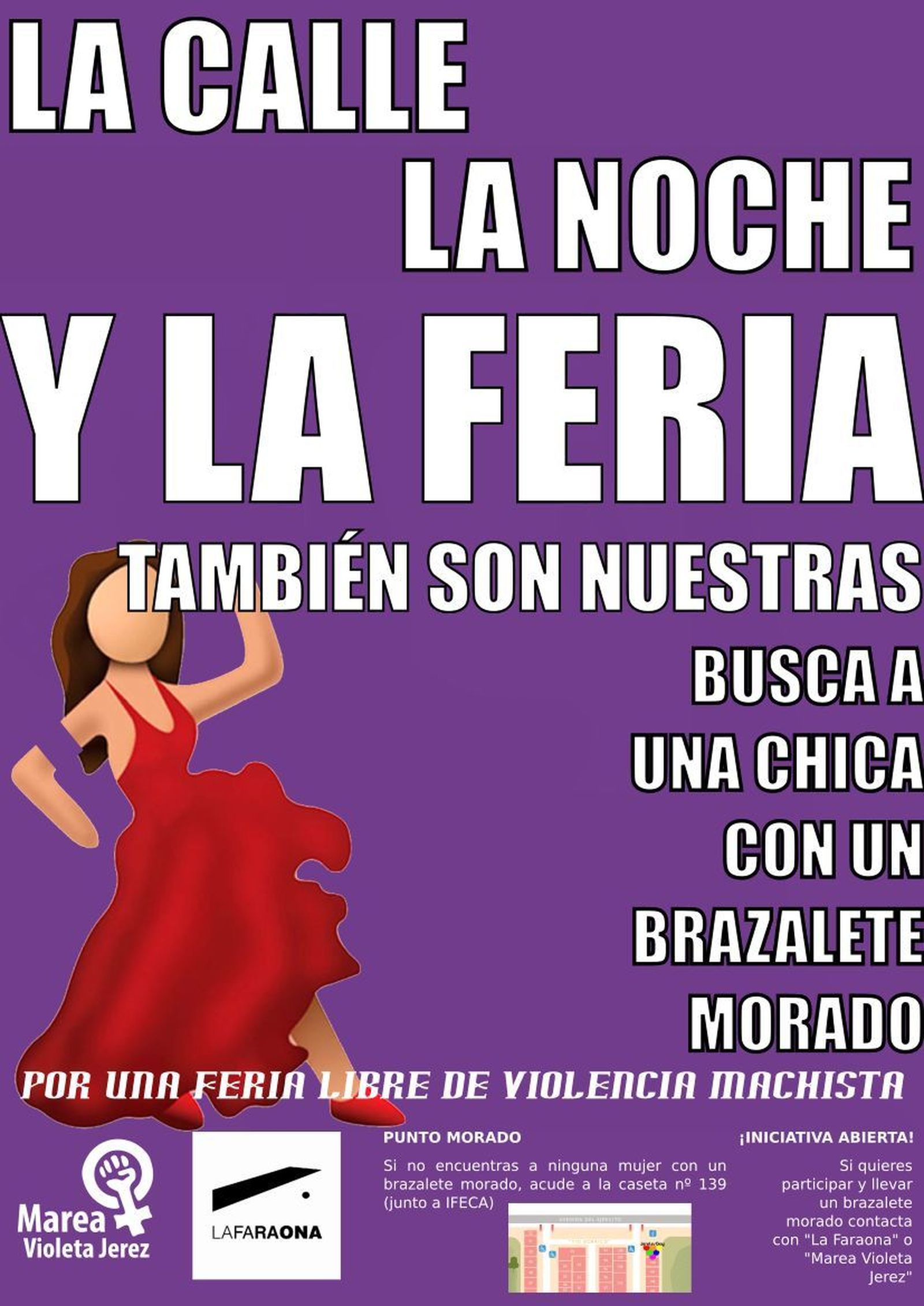 Cartel de la iniciativa en la presente Feria de Jerez.