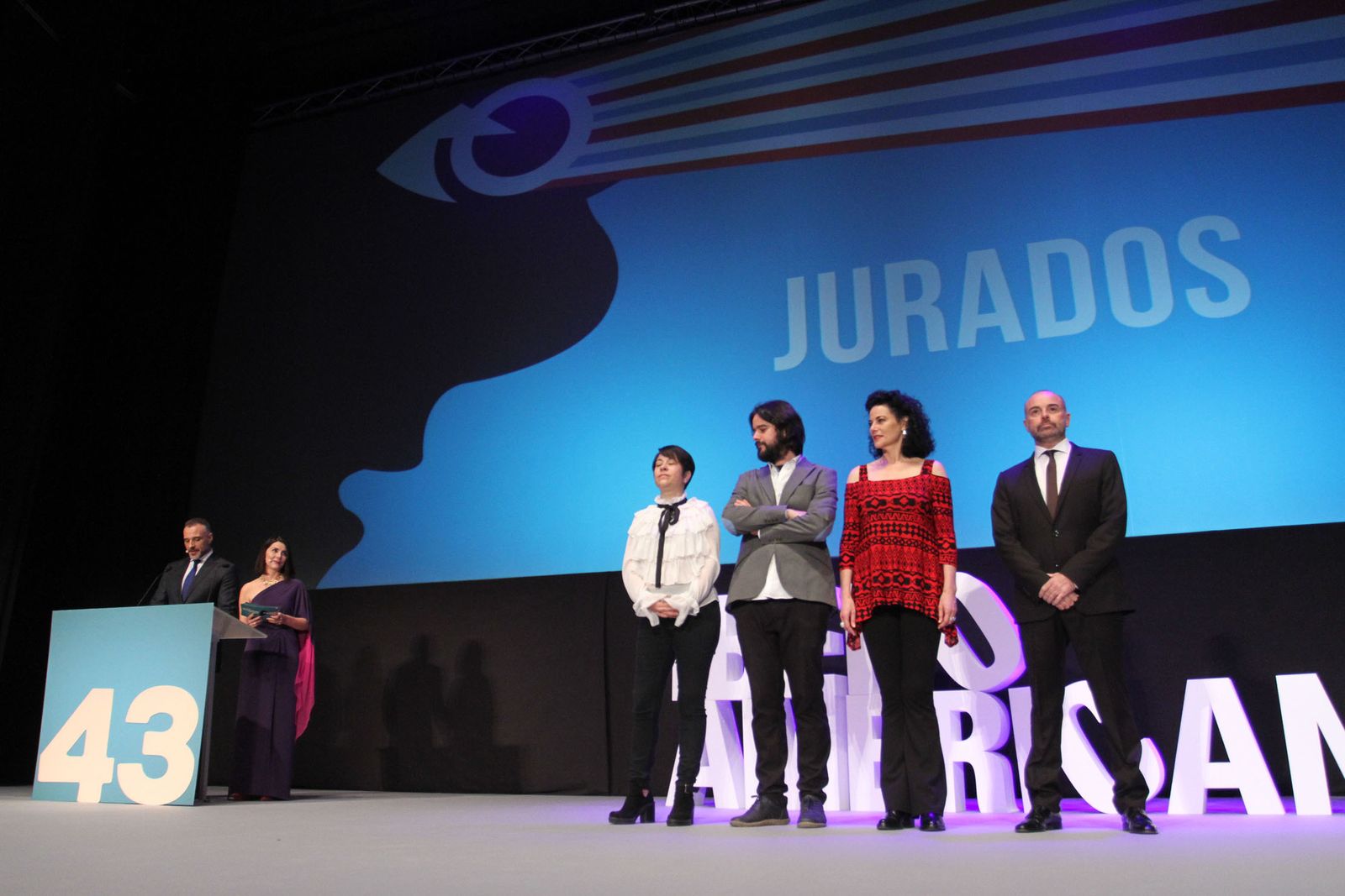 Gala inaugural de la 43 edición del Festival de cine Iberoamericano de Huelva.