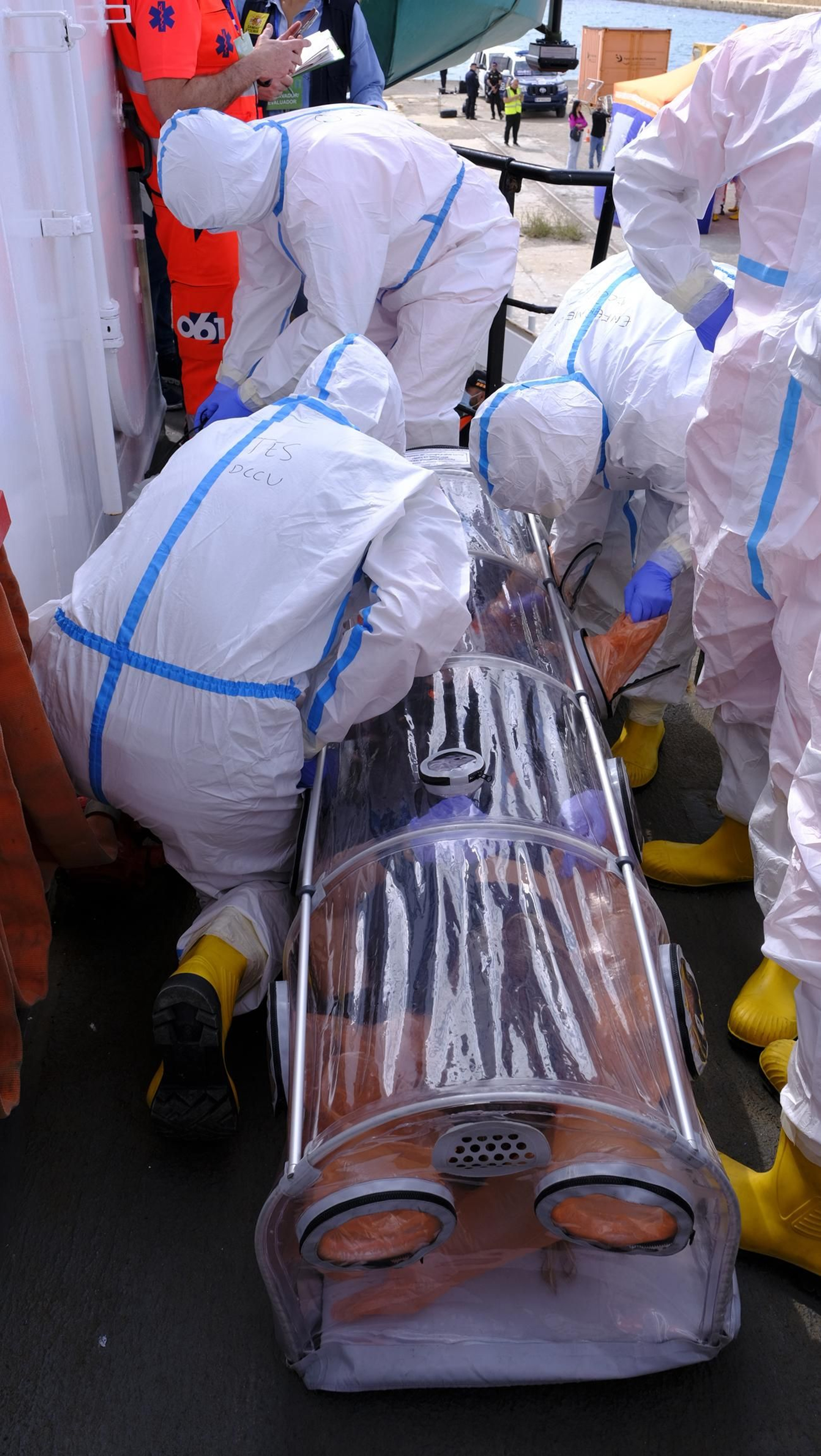 Ejercicio Marsec25 simulacro, en el Puerto de Almería, en imágenes