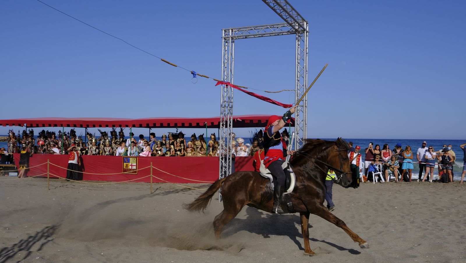 Imágenes del Torneo Medieval en la Playa del Lance. Moros y Cristianos de Mojácar