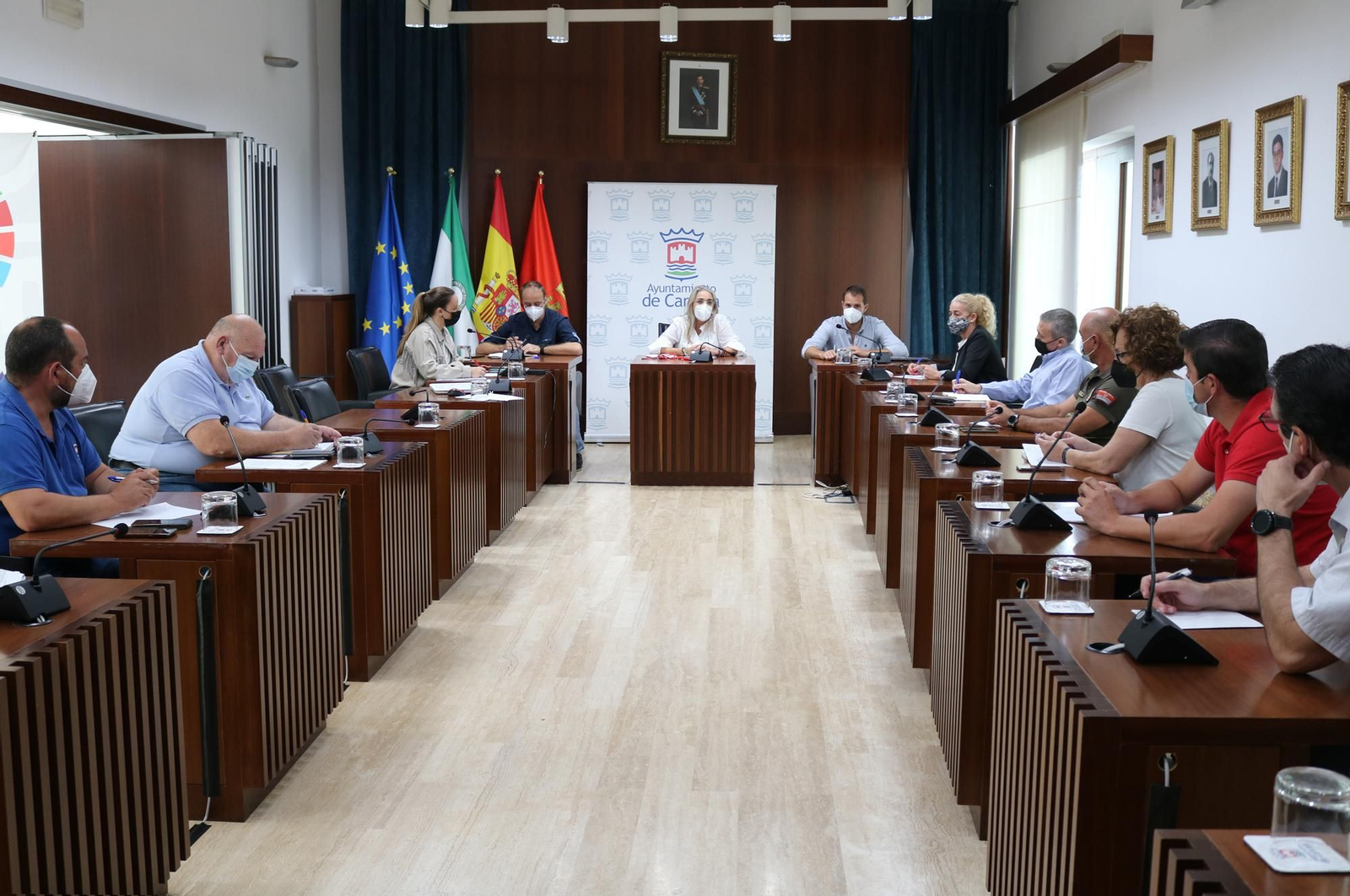 Reunión de la comisión técnica del Ayuntamiento de Cartaya.
