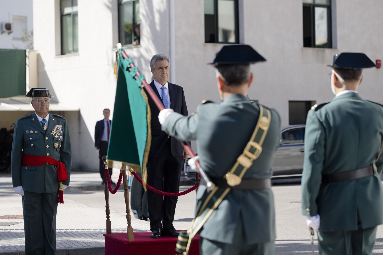 Toma de posesión del coronel Luis Martín Velasco como jefe de la Comandancia de la Guardia Civil  de Cádiz