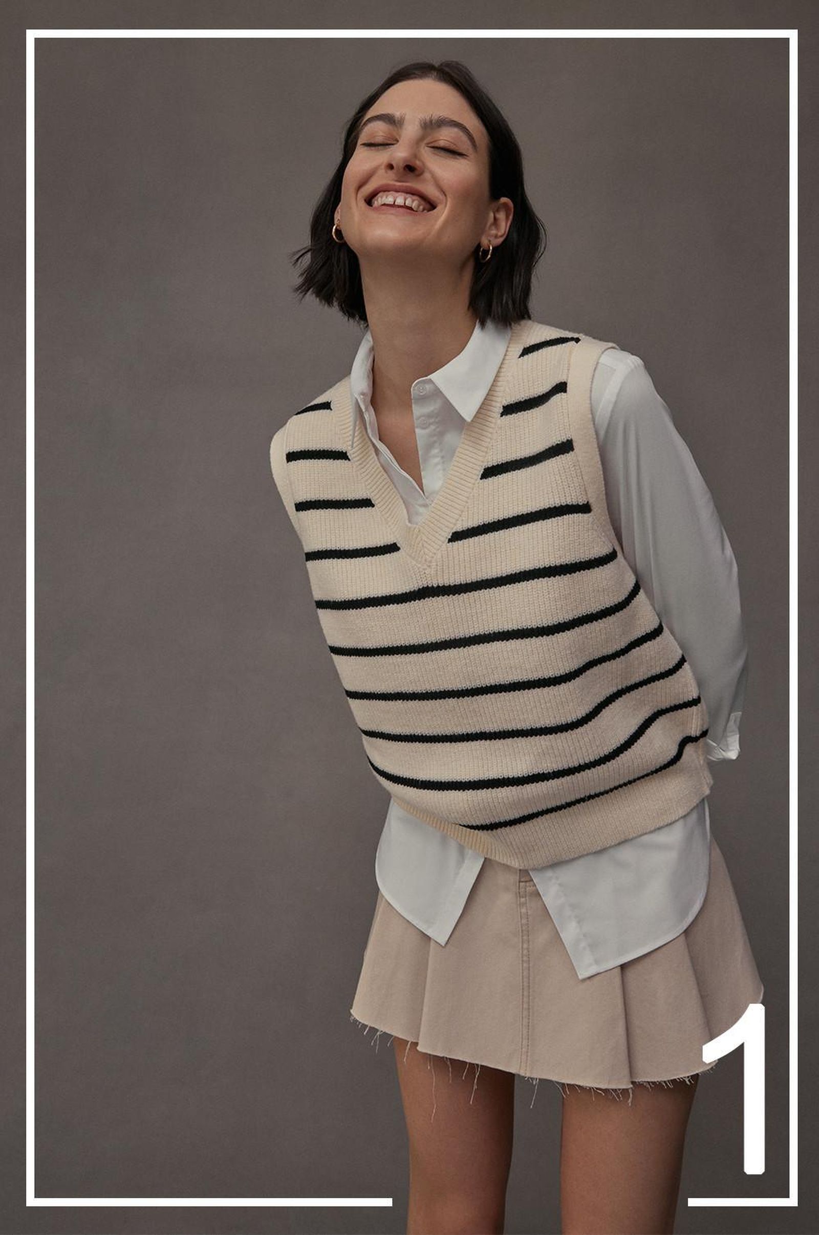 Chaleco de rayas de Primark.