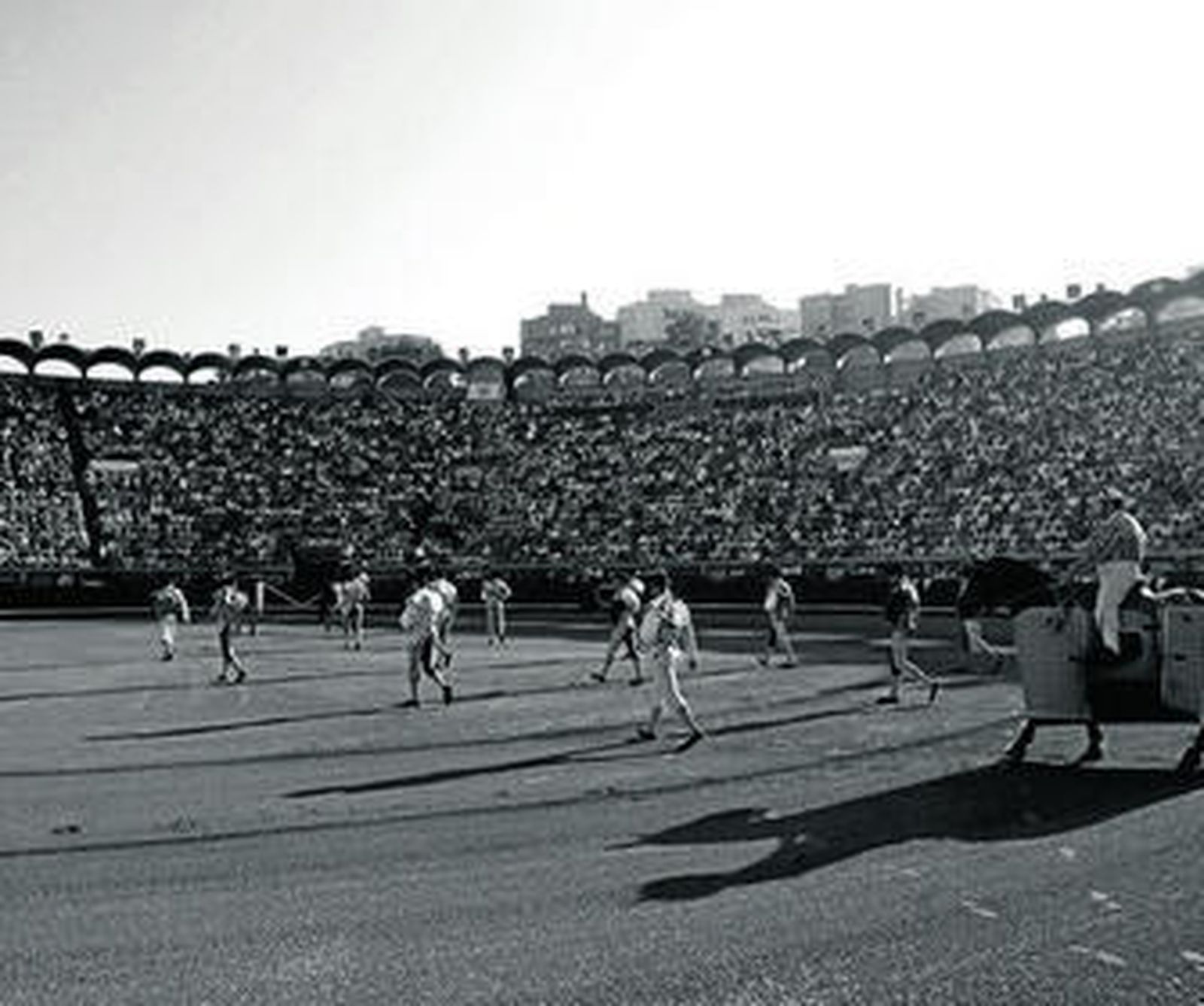 Uno de los paseillos de la pasada Feia de Algeciras celebrado en la plaza de Las Palomas.
