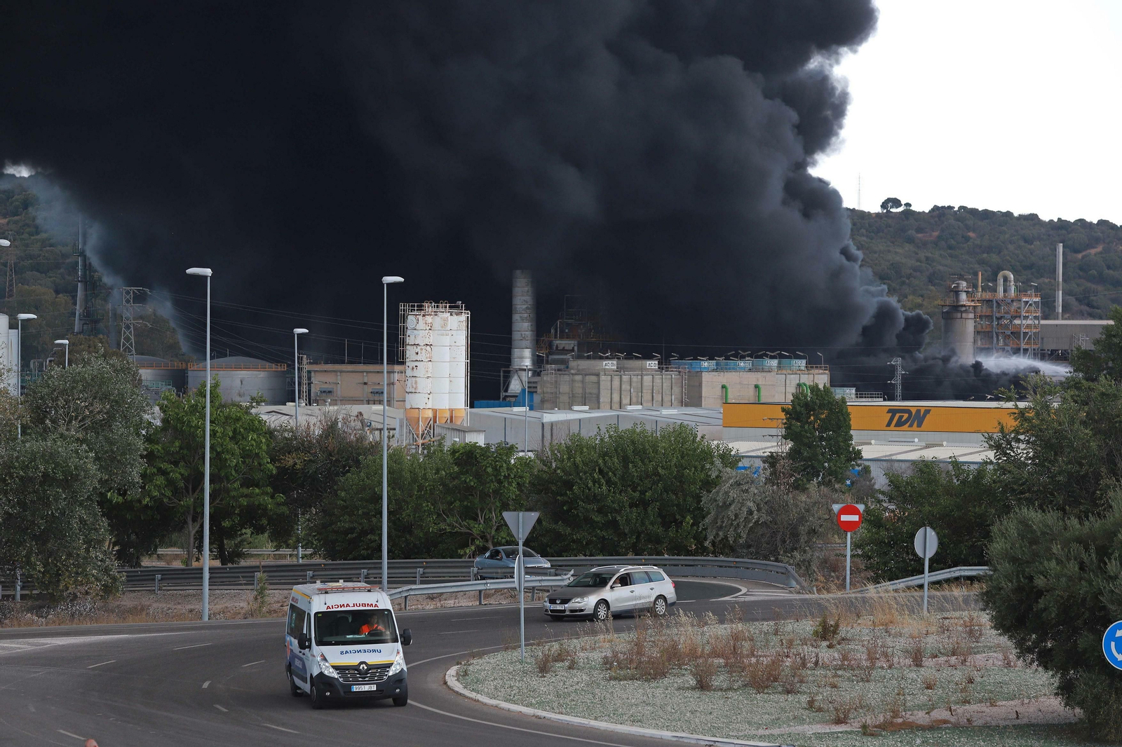 Incendio en la fábrica de Indorama