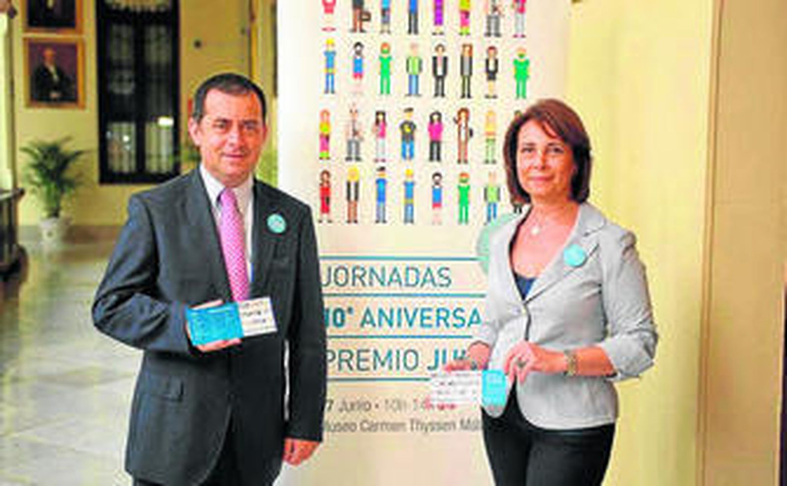 Enrique Nadales y Esther Molina, ayer.