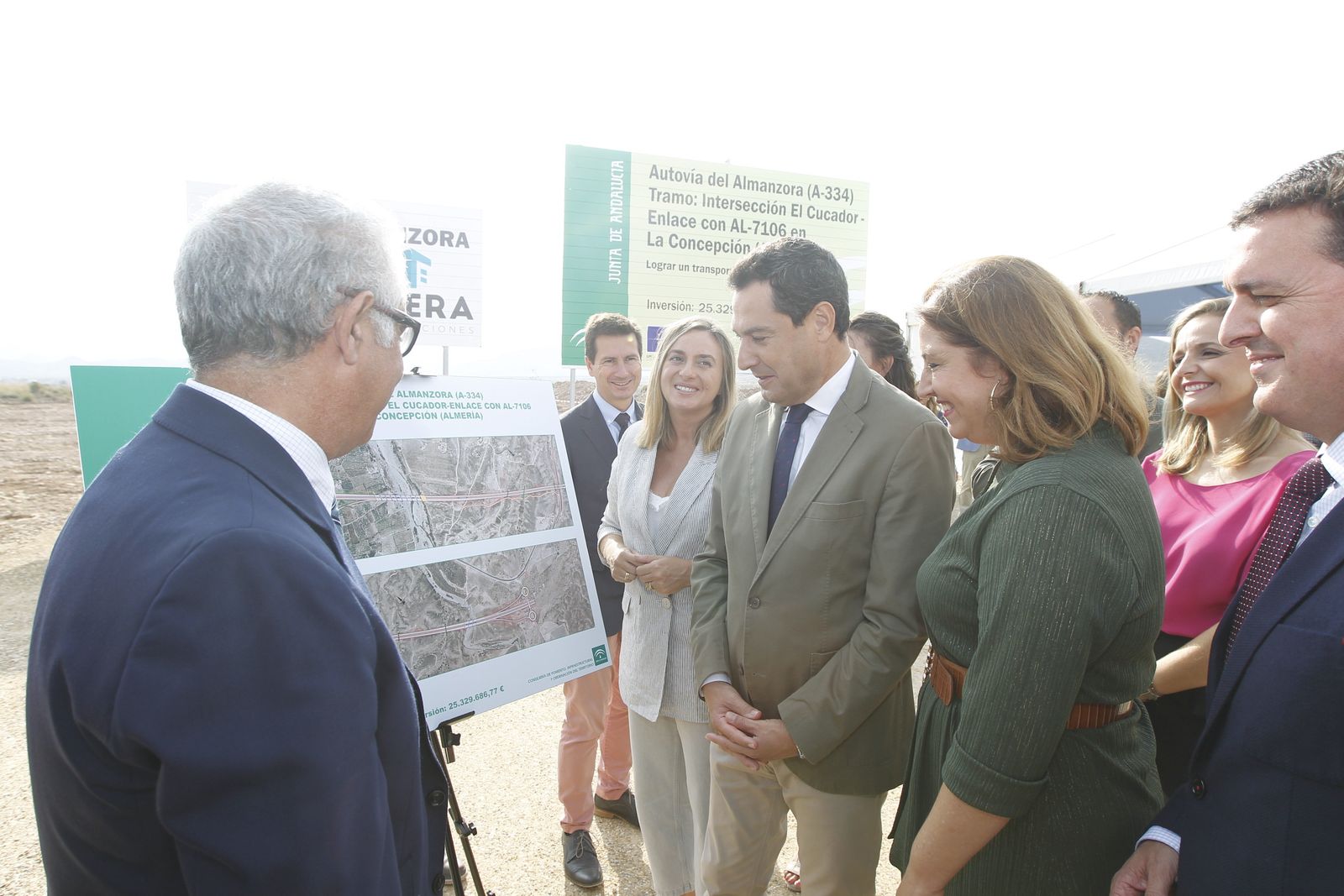 Fotogalería colocación primera piedra cuarto tramo Autovía del Almanzora