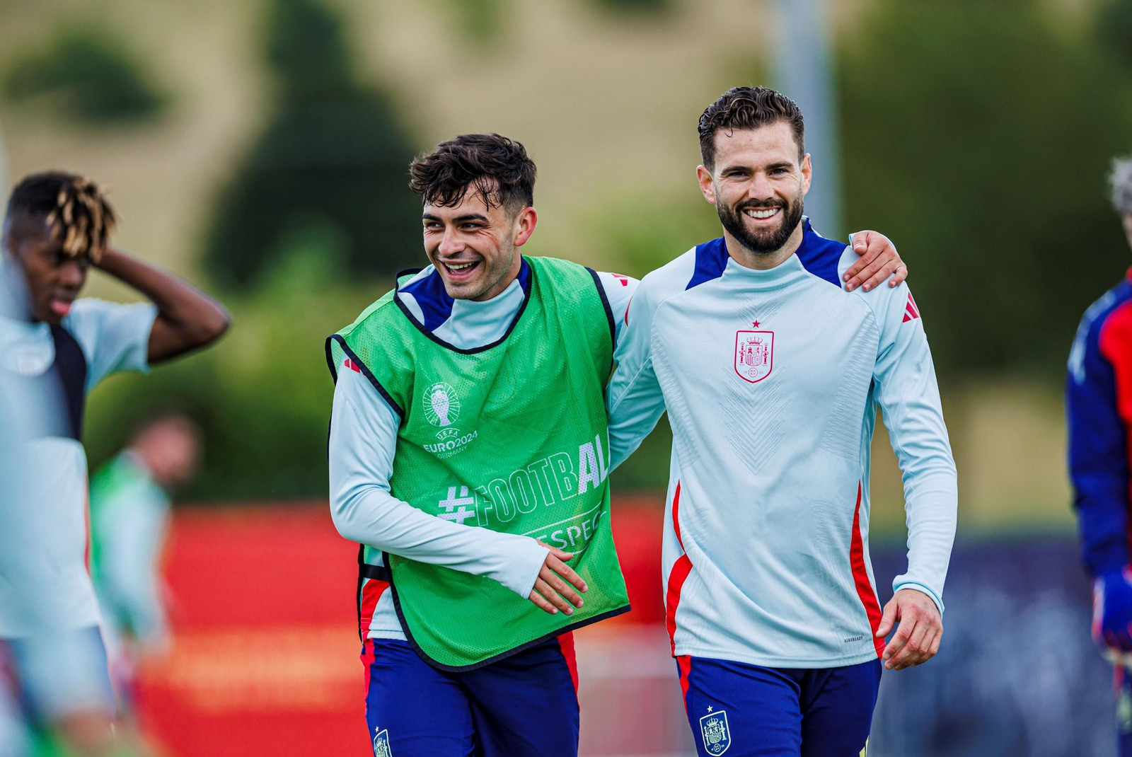 Las fotos de España antes del partido contra Alemania