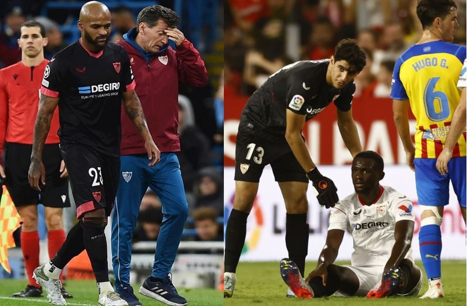 Marcao y Nianzou, lesionados ante Manchester City y Valencia.