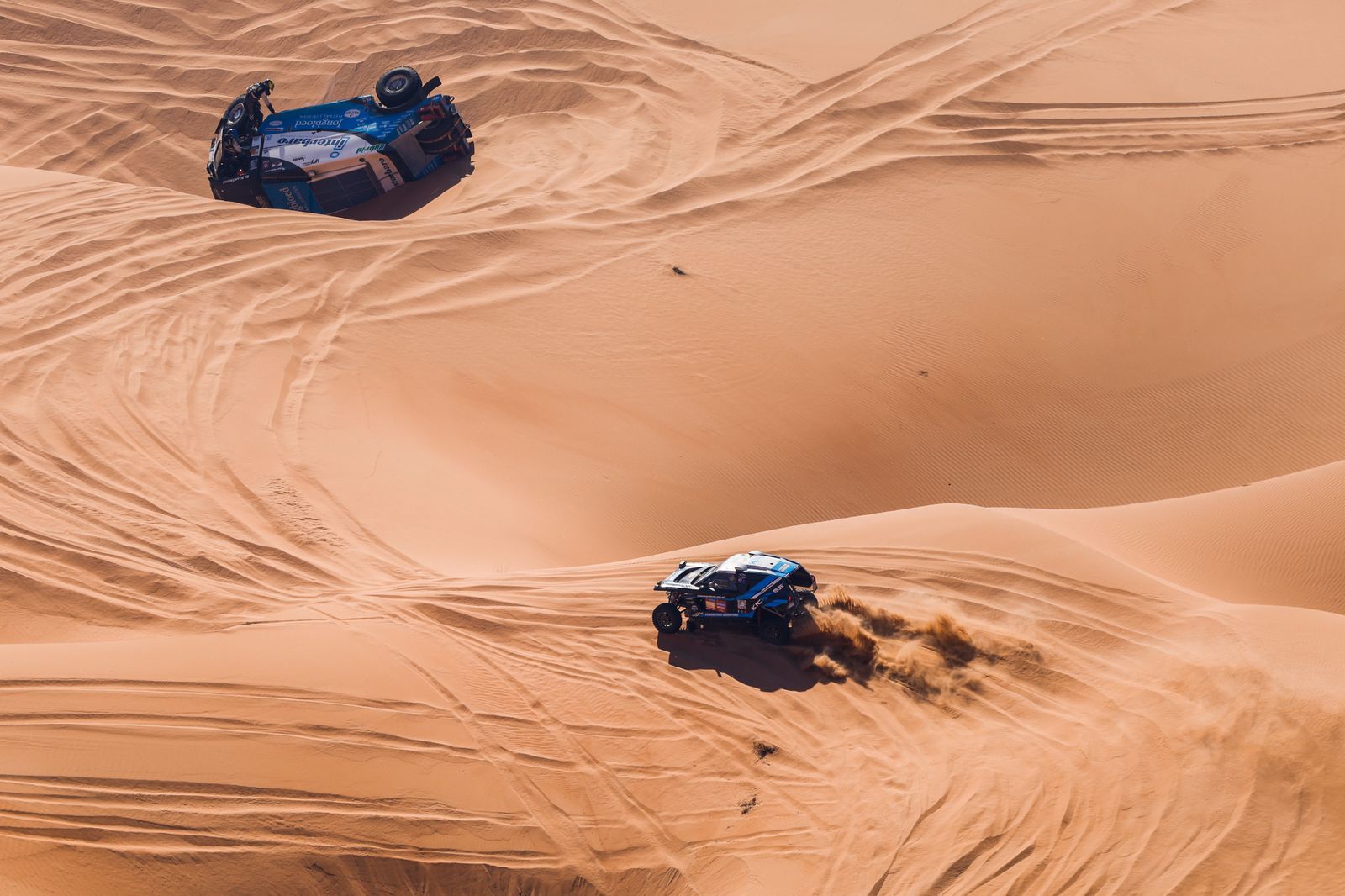 Las mejores fotos del Dakar por las dunas