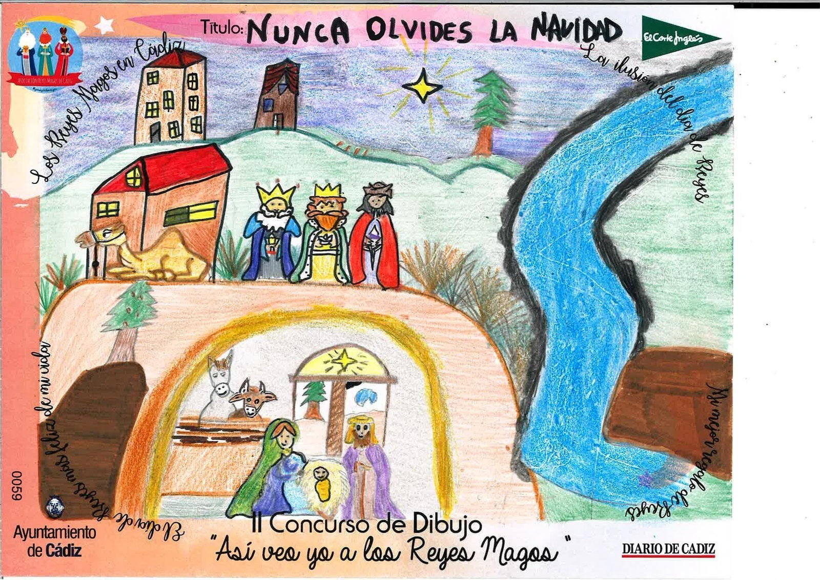 Las felicitaciones finalistas del II Concurso de Dibujo 'Así veo yo a los Reyes Magos'