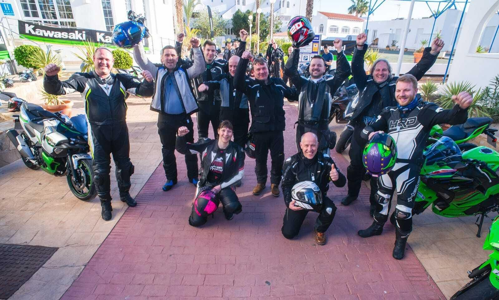 Las imágenes de las motos Kawasaki en Mojácar