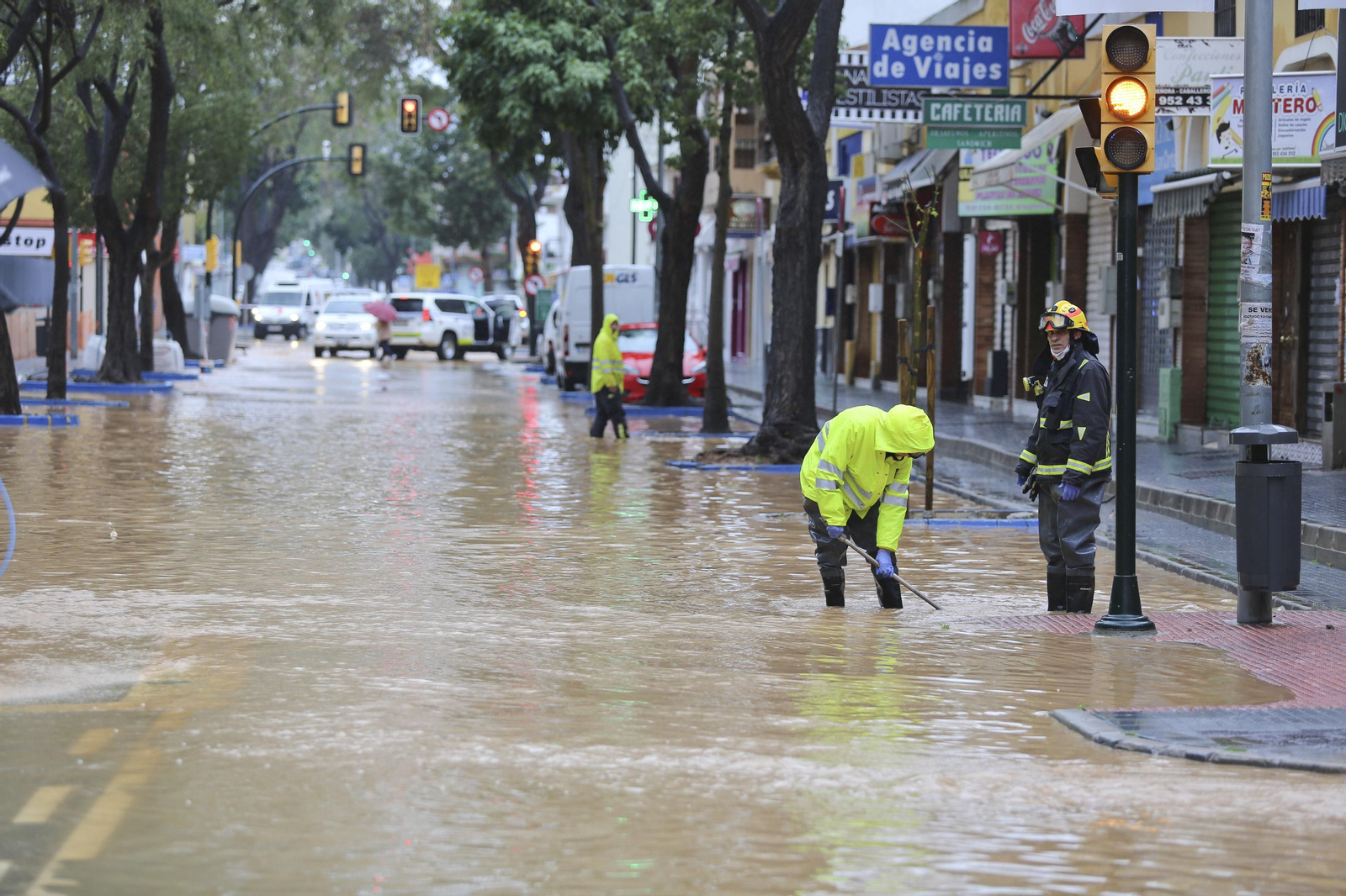 Campanillas anegada tras las lluvias, en fotos