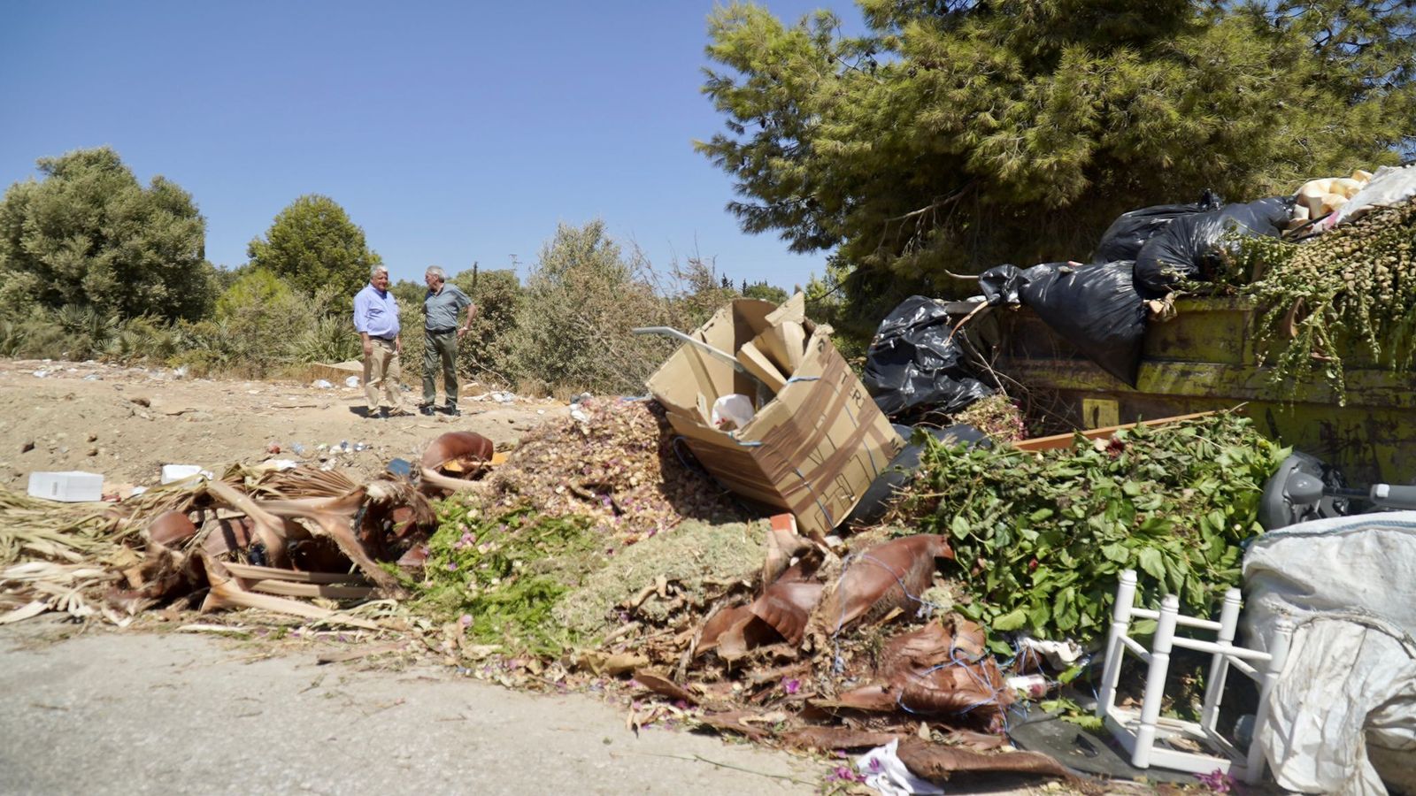 Restos de basura en Arraijanal.
