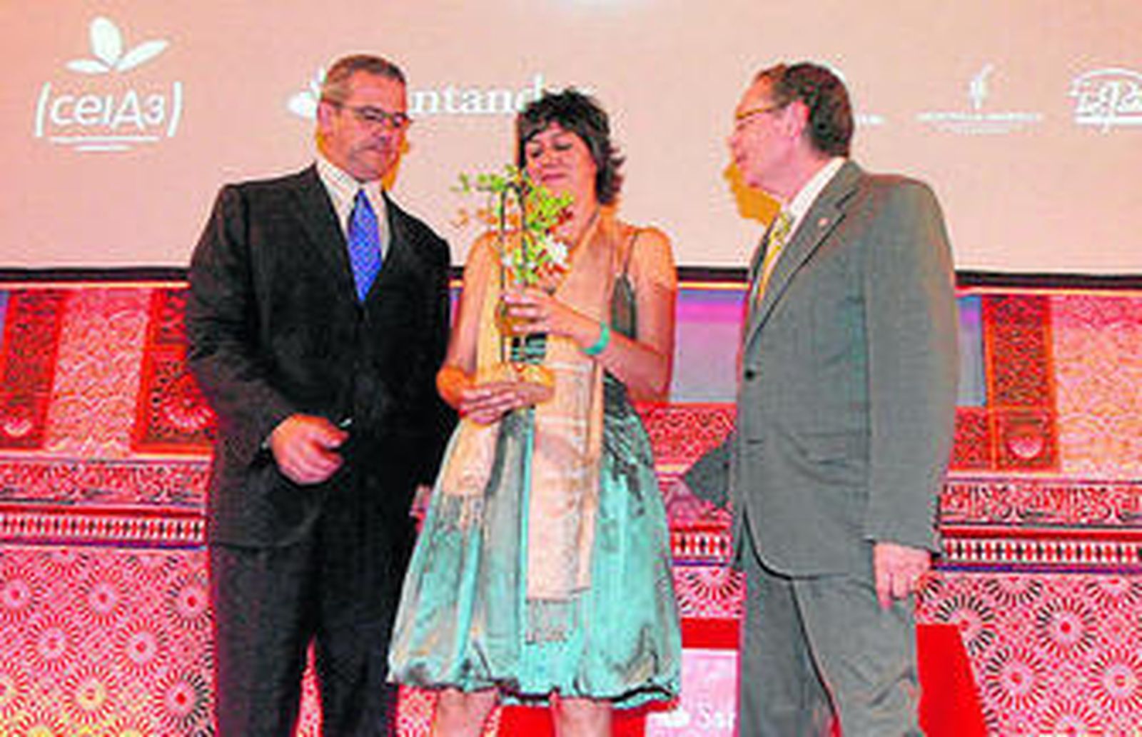 Un momento de la entrega de premios, ayer en el Rectorado.