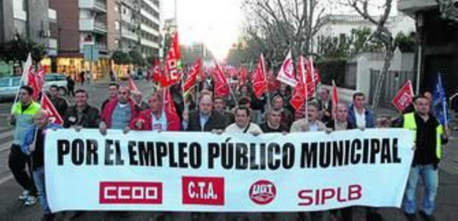 Manifestación de empleados públicos contra los recortes en la capital.