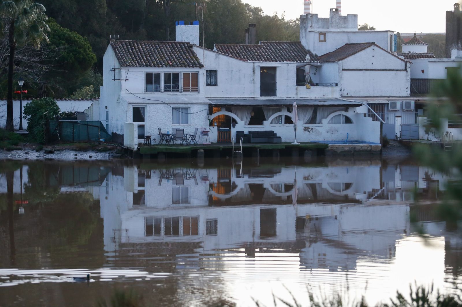 Las fotografías de Guadarcote, el río Guadarranque y la Estación de San Roque tras el paso de la borrasca Francis