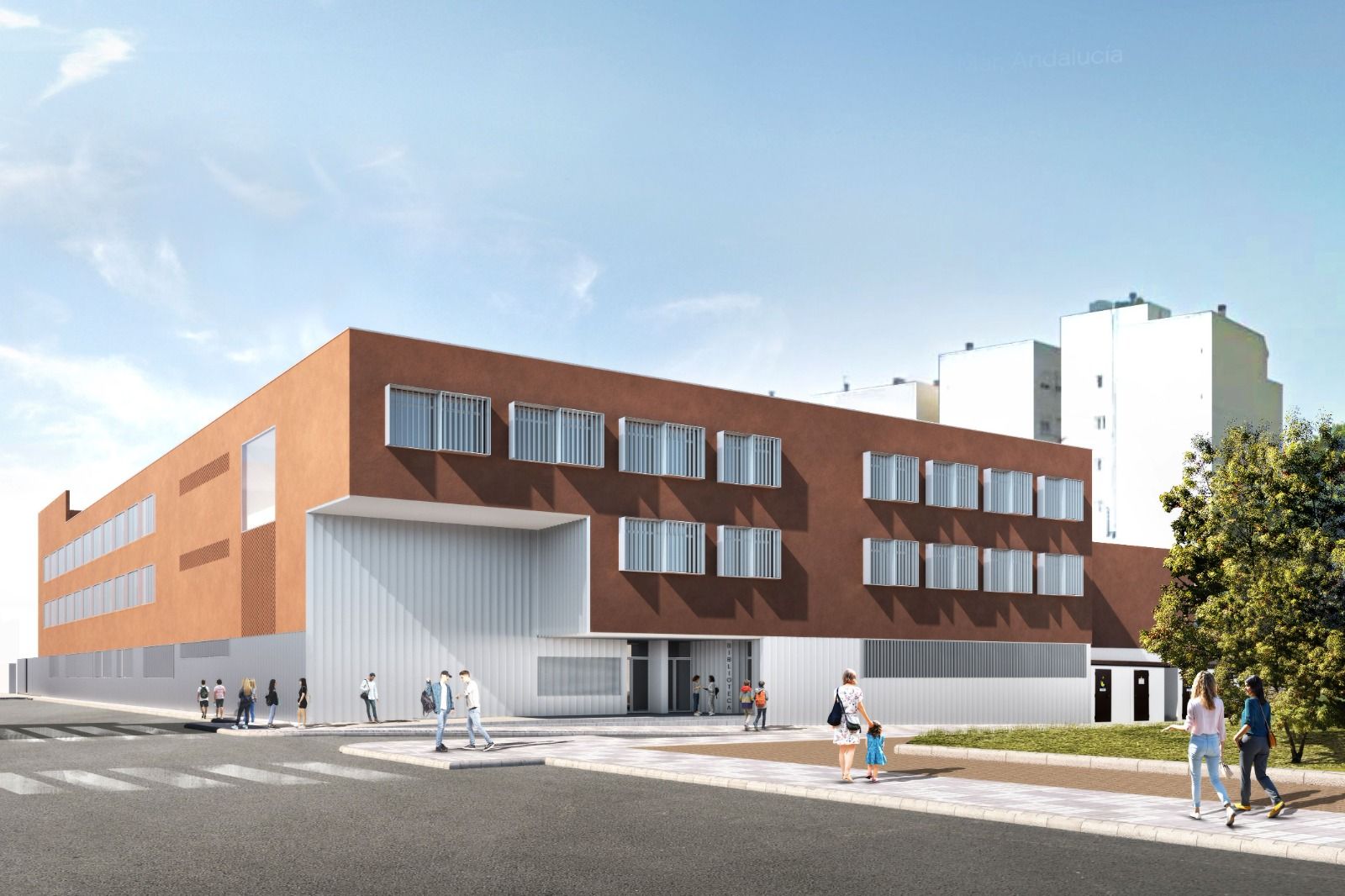 Así será el nuevo IES Las Marinas de Roquetas.