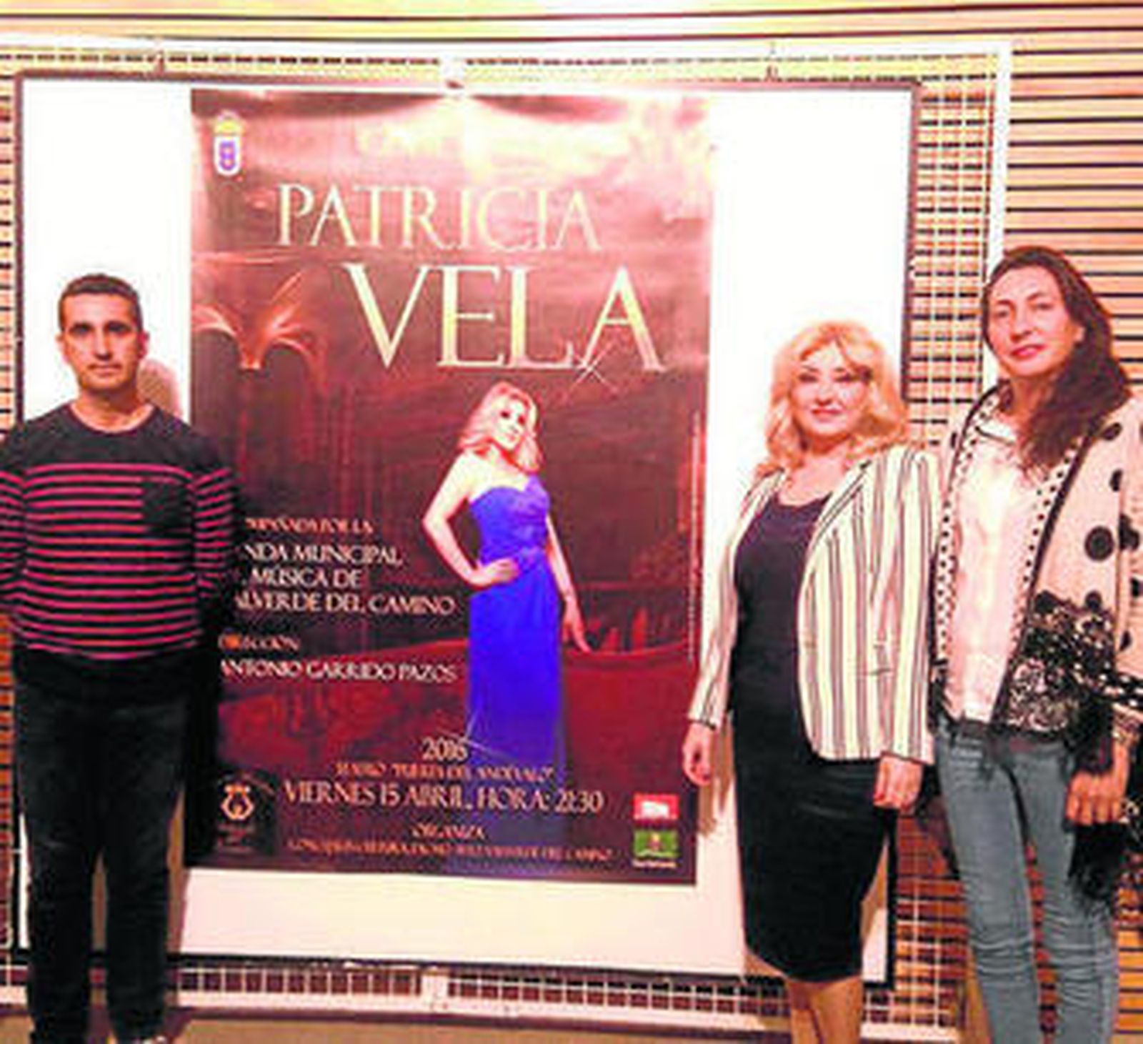 Presentación del concierto en el Ayuntamiento de Valverde.