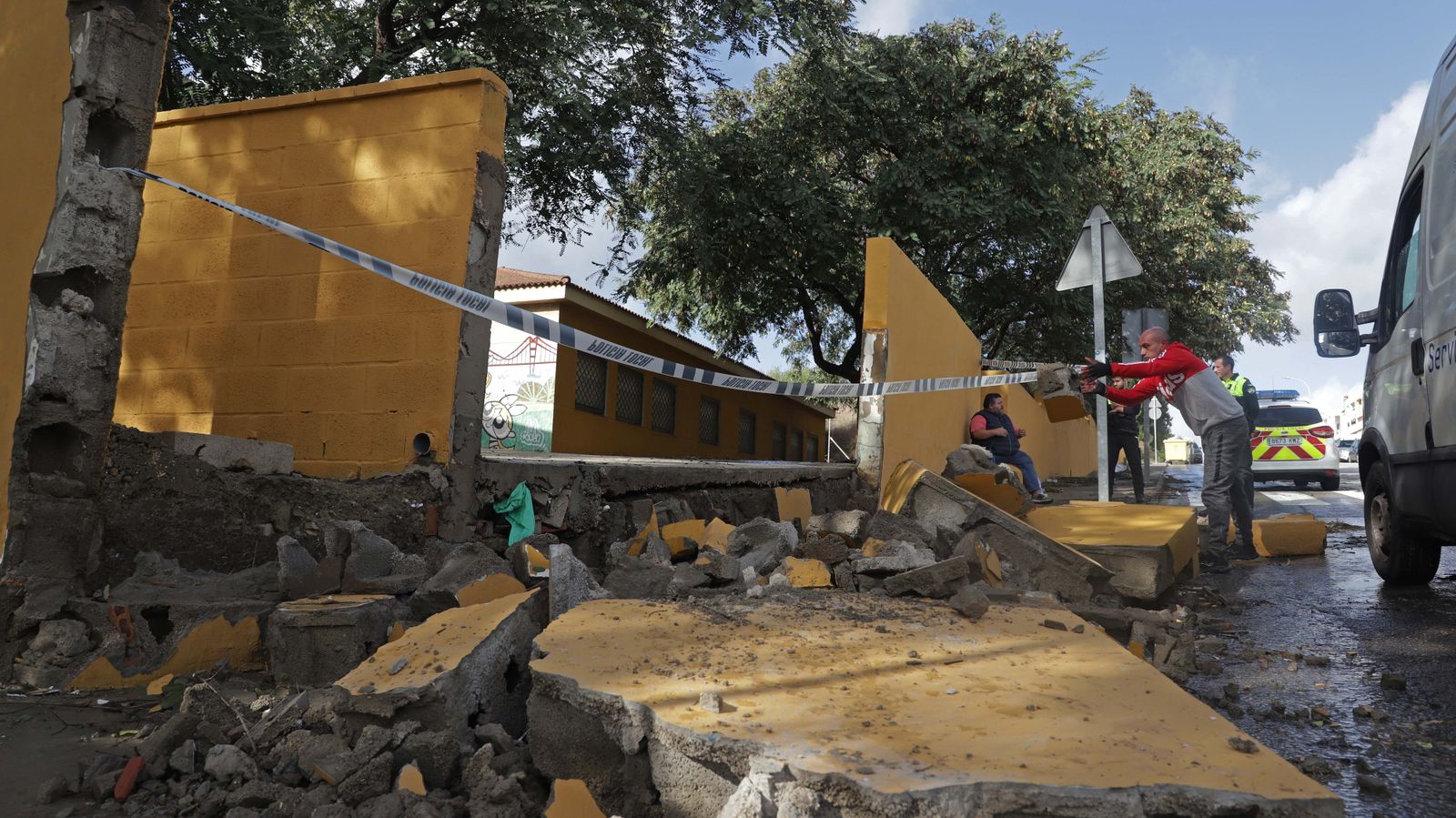 Fotos de los desperfectos provocados por la borrasca Efraín en el Campo de Gibraltar